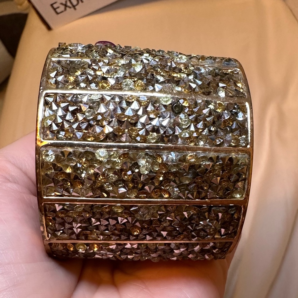Gold cuff bracelet